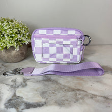 Load image into Gallery viewer, Rue - Nylon Wristlet Wallet - Lavender Check