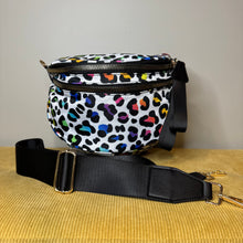 Load image into Gallery viewer, The Roni Nylon Crossbody - Rainbow Animal Print