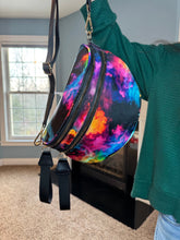 Load image into Gallery viewer, The Roni Nylon Crossbody - Pink Orange Galaxy