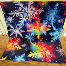 Load image into Gallery viewer, Blanket - Christmas - Rainbow Snowflake - PREORDER