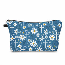Load image into Gallery viewer, Pouch - Religious, Floral Cross