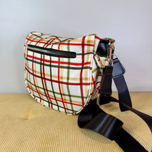 Load image into Gallery viewer, The Roni Nylon Crossbody - Cream Plaid