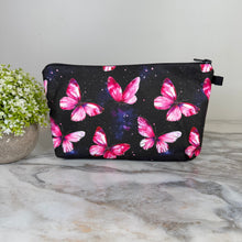 Load image into Gallery viewer, Pouch - Butterfly Pink Black