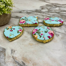 Load image into Gallery viewer, Compact Mirror - Blue Floral
