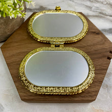 Load image into Gallery viewer, Compact Mirror - Black Floral (by shape)