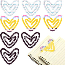 Load image into Gallery viewer, Jumbo Paperclip - Heart Notebook Paper