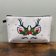 Load image into Gallery viewer, Pouch - Holiday Christmas - White Reindeer