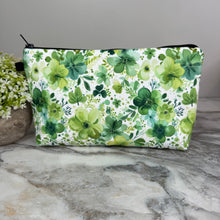 Load image into Gallery viewer, Pouch - Floral, Dark & Light Green
