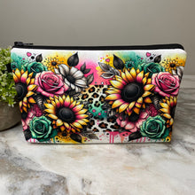 Load image into Gallery viewer, Pouch - Floral, Spray Paint Animal Print