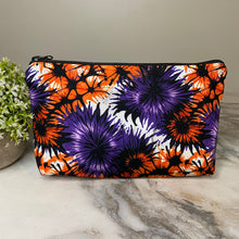 Load image into Gallery viewer, Pouch - Halloween Fall - Orange Purple Bursts