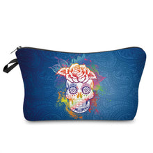Load image into Gallery viewer, Pouch - Halloween Fall, Paisley Skull