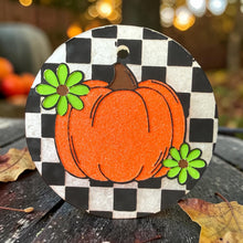 Load image into Gallery viewer, Checkered Pumpkin Freshie