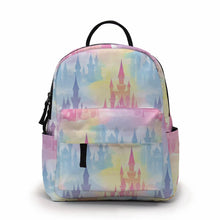 Load image into Gallery viewer, Mini Backpack - Pastel Castle
