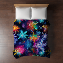 Load image into Gallery viewer, Blanket - Christmas - Rainbow Snowflake - PREORDER