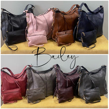 Load image into Gallery viewer, Bailey Handbag & Clutch - 2 Piece Set