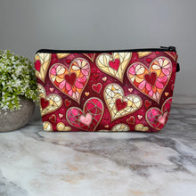 Load image into Gallery viewer, Pouch - Heart, Stained Glass
