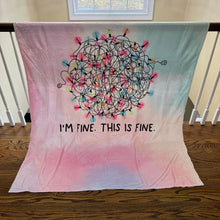 Load image into Gallery viewer, Blanket - Christmas - I&#39;m Fine - PREORDER ENDS 10/10
