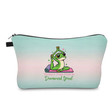 Load image into Gallery viewer, Pouch - Humor, Yoga Downward Spiral Frog
