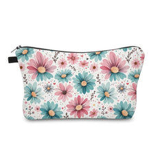 Load image into Gallery viewer, Pouch - Floral Pink Blue Daisy
