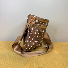 Load image into Gallery viewer, The Roni Nylon Crossbody - Chocolate Polkadot
