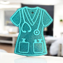 Load image into Gallery viewer, Teal Scrub Top Freshie
