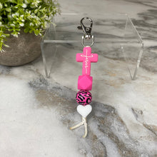 Load image into Gallery viewer, Keychain - Silicone Bead - Religious - Jesus
