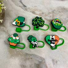 Load image into Gallery viewer, Silicone Straw Toppers Tumbler - St. Patrick’s Day #3
