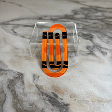 Load image into Gallery viewer, Jumbo Paperclip - Orange Crayon - PREORDER
