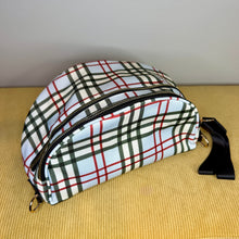Load image into Gallery viewer, The Roni Nylon Crossbody - Plaid Blue Tan
