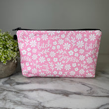 Load image into Gallery viewer, Pouch - Humor Adult, Swear Floral Pink
