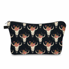 Load image into Gallery viewer, Pouch - Animal Bull Skull Floral
