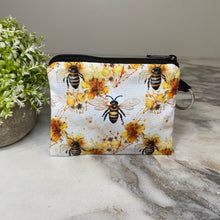 Load image into Gallery viewer, Mini Pouch - Bee Yellow Floral Splatter
