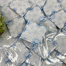 Load image into Gallery viewer, The Sticky Note Collection - Christmas Snow White Blue Snowflakes

