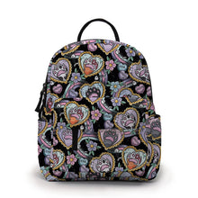 Load image into Gallery viewer, Mini Backpack - Cat Paw Meow on Black
