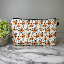 Load image into Gallery viewer, Pouch - Butterfly Grey Orange
