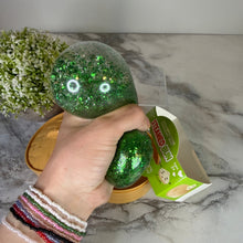 Load image into Gallery viewer, Squishy Toy - Viral Dumpling, Green Glitter + Water Beads
