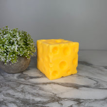 Load image into Gallery viewer, Stress Squishy Toy - Cheese Cube, Jumbo - PREORDER
