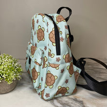 Load image into Gallery viewer, Mini Backpack - Mint Turtle
