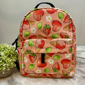 Mini Backpack - Strawberry Ice Cream