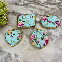 Load image into Gallery viewer, Compact Mirror - Blue Floral
