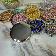 Load image into Gallery viewer, Compact Mirror - Metal Gems
