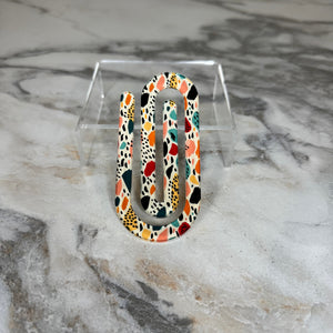 Jumbo Paperclip - Abstract Stones Brush Stroke - PREORDER