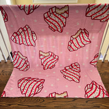 Load image into Gallery viewer, Blanket - Christmas - Pink Christmas Tree Cakes - PREORDER ENDS 10/10
