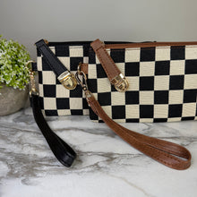 Load image into Gallery viewer, Wallet Clutch - Checker Canvas
