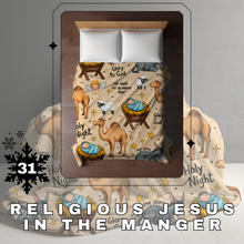 Load image into Gallery viewer, Blanket Christmas #31 - Religious Jesus In The Manger - PREORDER
