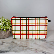 Load image into Gallery viewer, Pouch - Christmas Winter - Cream Plaid
