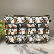 Load image into Gallery viewer, Pouch - Halloween - Ghost Bookshelf
