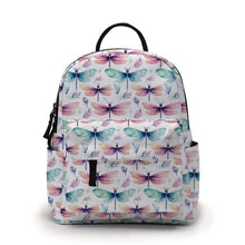 Load image into Gallery viewer, Mini Backpack - Dragonfly Watercolor
