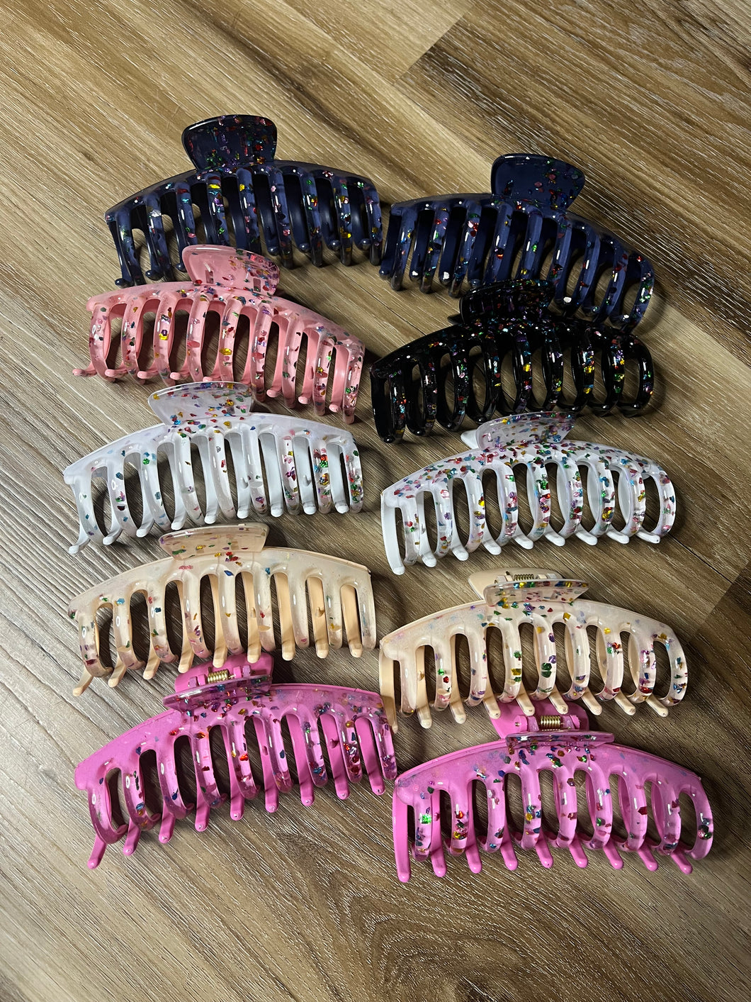 Confetti Hair Clips