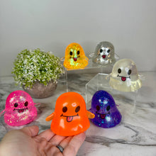 Load image into Gallery viewer, Squishy Toy - Halloween Glitter Ghost
